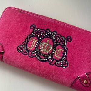 Juicy Couture Pink Wallet with Baroque Design